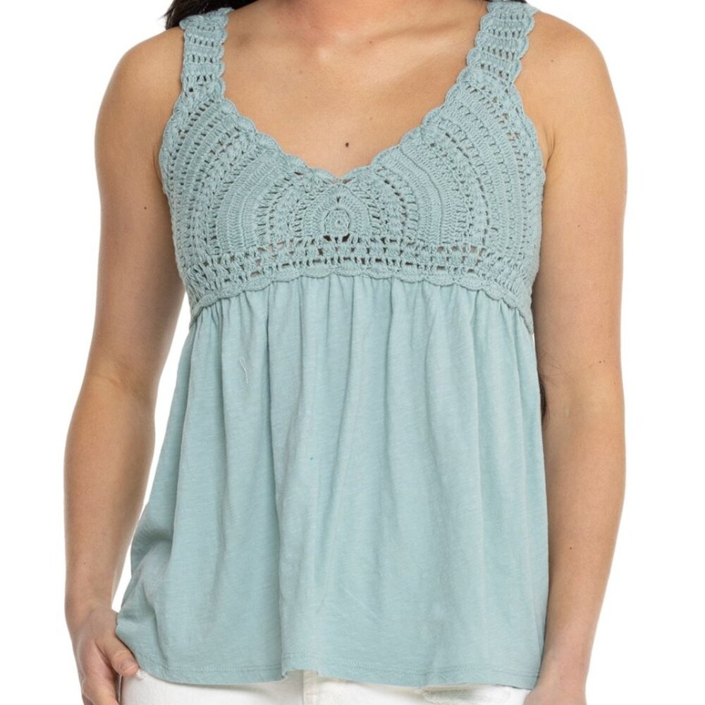 Lucky Brand Crochet Boho Tank Sleeveless Top Size S New with Tag